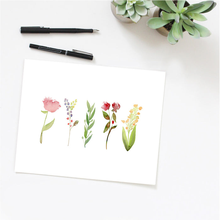 Botanical Flowers Art Print